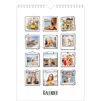 Fotokalender A4 Enkel (20 x 30 cm) — Albumögonblick [omslag]