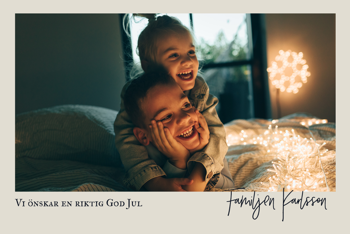 Fotokort — Familjesignatur