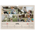 Fotokalender A3 Enkel — Kraftpapper med stämpeleffekt [April]