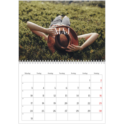 Fotokalender A3 Klassisk (30 x 40 cm) — Oändlig flykt [Maj]
