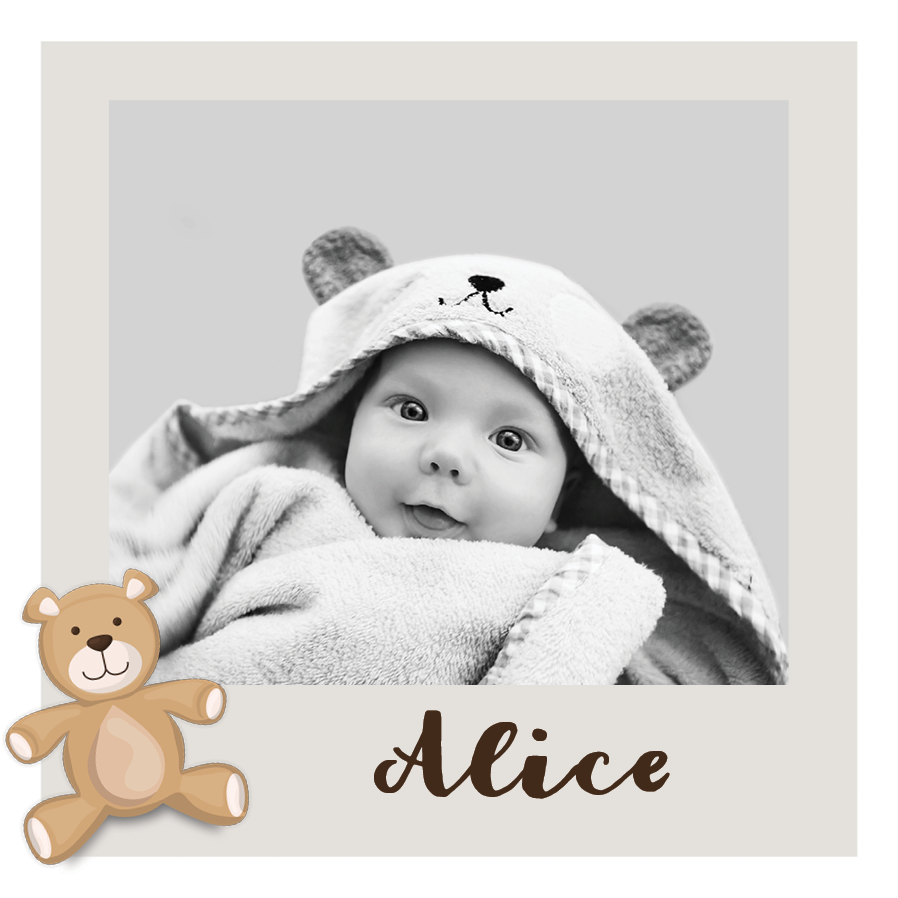 Inbjudningar — Liten teddybjörn