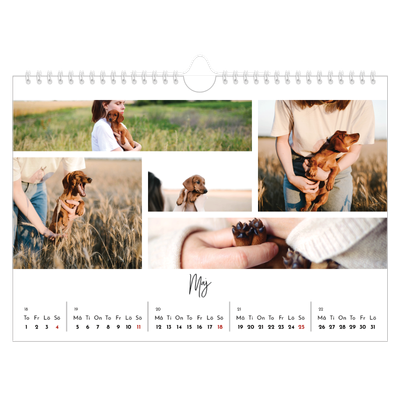 Fotokalender A4 Enkel — Bild collage [omslag]