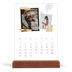 Skrivbordskalender med träställ - Stående — Scrapbook stil [Mars]