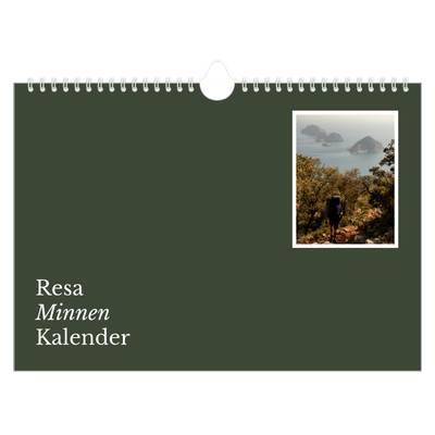 Fotokalender A4 Enkel — Redaktionell Jord [omslag]