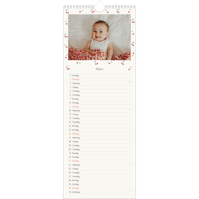 Fotokalender Smal  — Körsbärslycka [Mars]