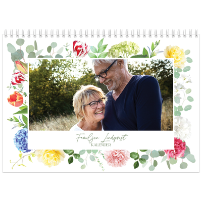 Fotokalender A3 Klassisk (30 x 40 cm) — Klassiska blommor [omslag]