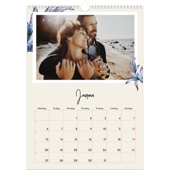 Fotokalender A3 Enkel — Målade blommor