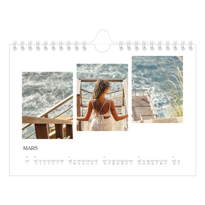 Fotokalender A5 Enkel — Resemosaiker [Mars]