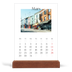 Skrivbordskalender med träställ - Stående — Min reseskildring [Mars]