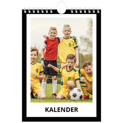 Fotokalender A5 Enkel — Svart bakgrund [omslag]