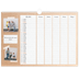 A3 Fotokalender — Planerare i naturlig stil - Familj på 5 [Mars]