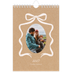 Fotokalender A5 Enkel — Kraft och rosett [omslag]