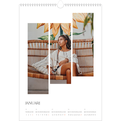 A3 Årskalender — Resemosaiker [Januari]