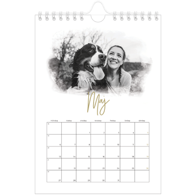 Fotokalender A5 Enkel — Fotoeffekter [Maj]
