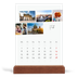 Skrivbordskalender med träställ - Stående — Stadssemester (vit) [Februari]