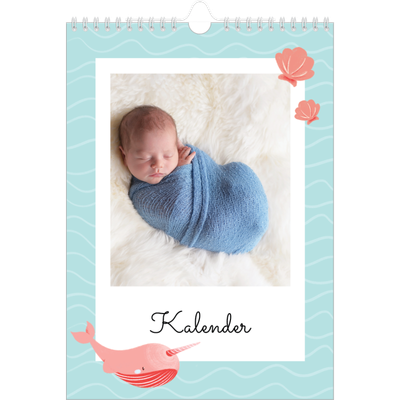 Fotokalender A4 Enkel (20 x 30 cm) — Söta djur [omslag]