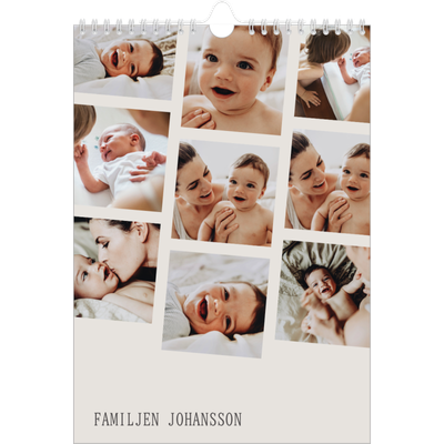 Fotokalender A4 Enkel (20 x 30 cm) — Dynamiska bilder [omslag]