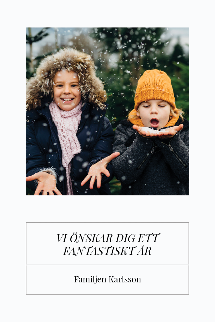 Fotokort — Enkel ram