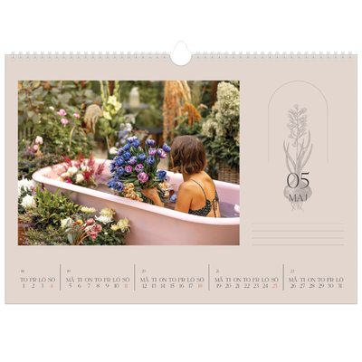 Fotokalender A3 Enkel — Enkel botanisk [omslag]