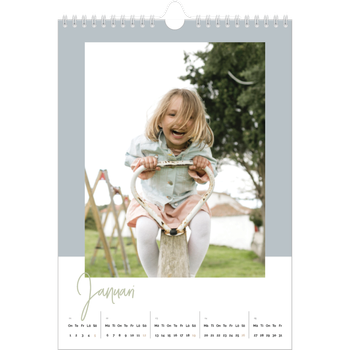 Fotokalender A4 Enkel — Kalender i naturfärger