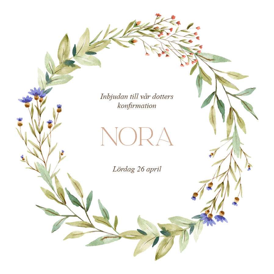 Inbjudningar — Delikata vildblommor