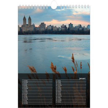 Fotokalender A4 Enkel — Transparent kalender