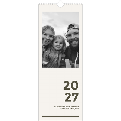 Fotokalender Smal  — Modern och djärv [omslag]