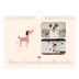 Fotokalender A5 Enkel — Hundtassar och klotter [Mars]