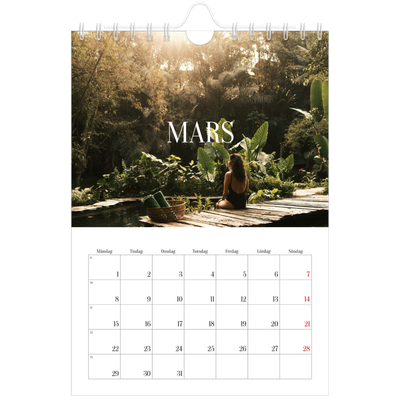 Fotokalender A5 Enkel — Oändlig flykt [Mars]