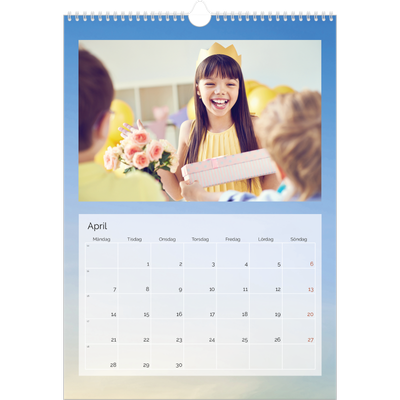 A3 Årskalender — Moln [April]