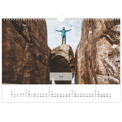 Fotokalender A3 Enkel — Klassisk kalender [omslag]