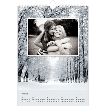 Fotokalender A4 Enkel — Fyra säsonger