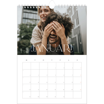 Fotokalender A4 Enkel — Stora bilder