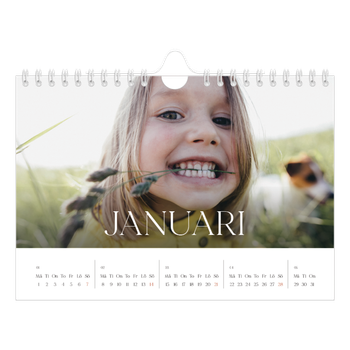 Fotokalender A5 Enkel — Tolv stora månader
