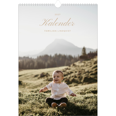 A3 Årskalender — Fotolister [omslag]