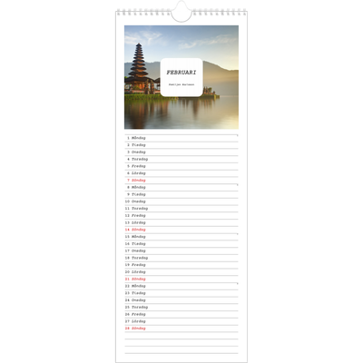 Fotokalender Smal  — Hela historien [Februari]