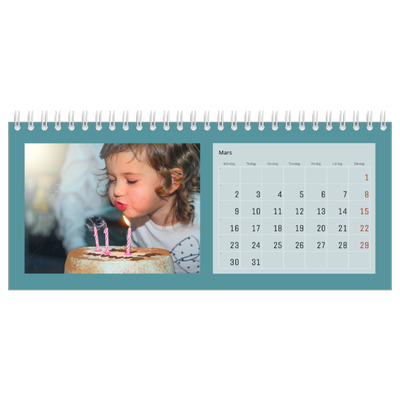 Skrivbordskalendrar — Snygga färger [Mars]