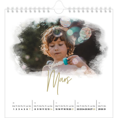 Årskalender kvadratisk — Fotoeffekter [Mars]