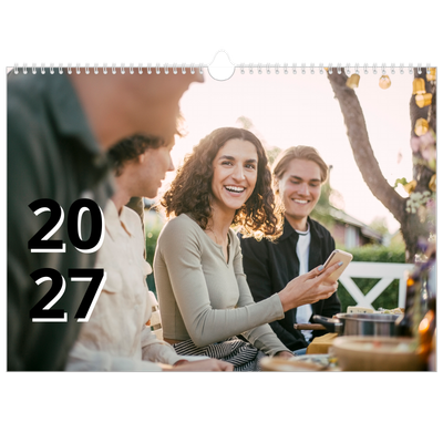 Fotokalender A3 Enkel — Bokstäver och tal [omslag]