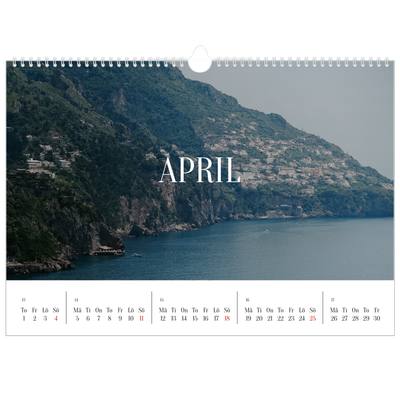 Fotokalender A3 Enkel — Oändlig flykt [April]