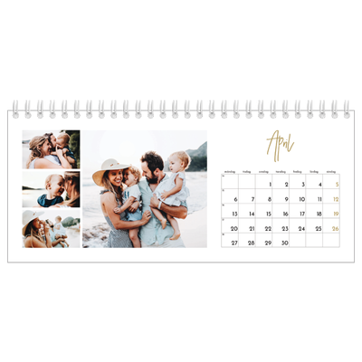Skrivbordskalendrar — Handskriven månad [April]