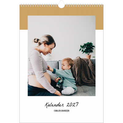 A3 Årskalender — Kalenderlista [omslag]