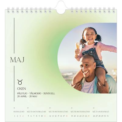 Årskalender kvadratisk — Stjärnteckens färger [omslag]