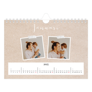 Fotokalender A5 Enkel — Scrapbook kalender