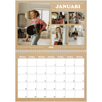 Fotokalender A3 Klassisk — Magasinstil