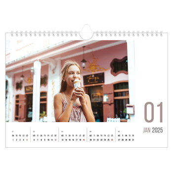 Fotokalender A4 Enkel — Antal månader