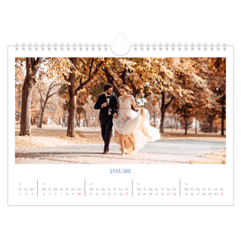 Fotokalender A4 Enkel — Koboltklassiker