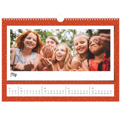 Fotokalender A3 Enkel — Färgglada retro bilder [omslag]