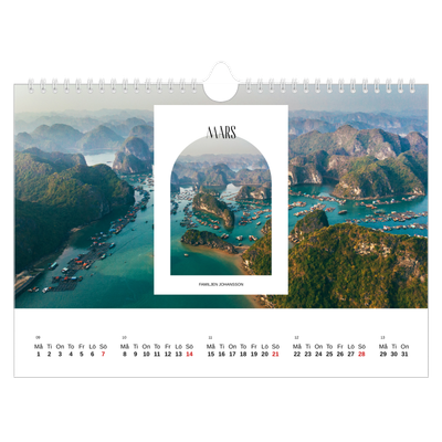 Fotokalender A4 Enkel — Det öppna valvet [Mars]
