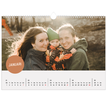 Fotokalender A3 Enkel — Fotoklistermärke